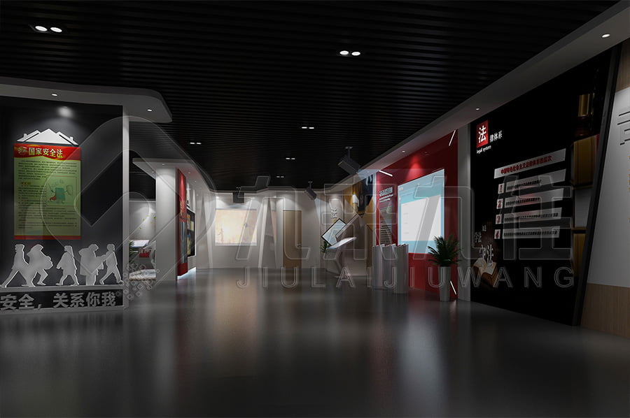 法宣傳教育基地，法治教育基地裝修公司，法院法治文化教育基地設(shè)計布局