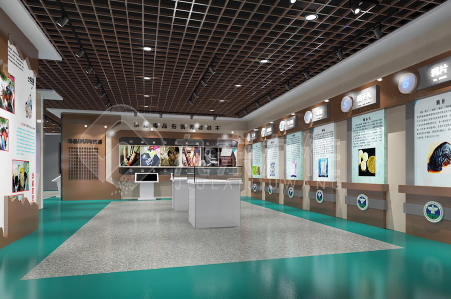禁毒教育基地建設(shè)公司，互動(dòng)禁毒防艾基地平面設(shè)計(jì)，禁毒宣傳展館設(shè)計(jì)平面圖