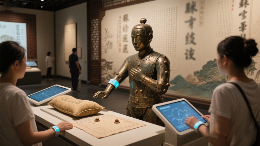 中醫(yī)文化展廳，中醫(yī)展廳