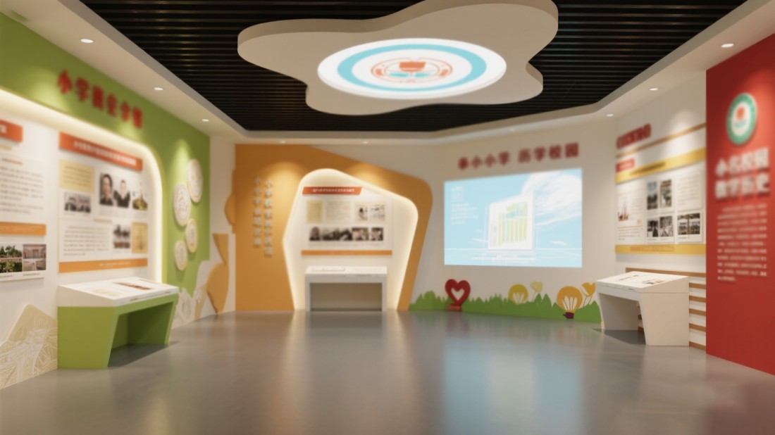 學(xué)校校史館設(shè)計，學(xué)校展館