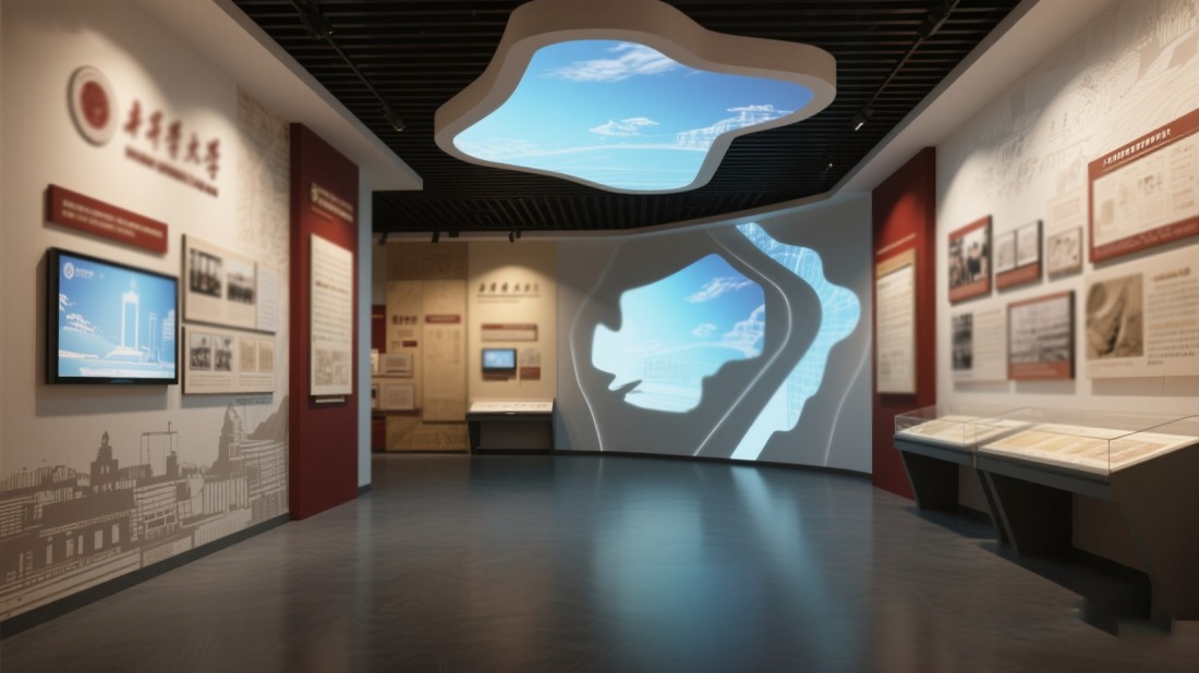 校史館內(nèi)容設(shè)計(jì)，學(xué)校展廳